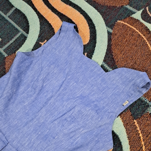 🌈 LINEN BLEND A-LINE DRESS - Picture 2 of 8